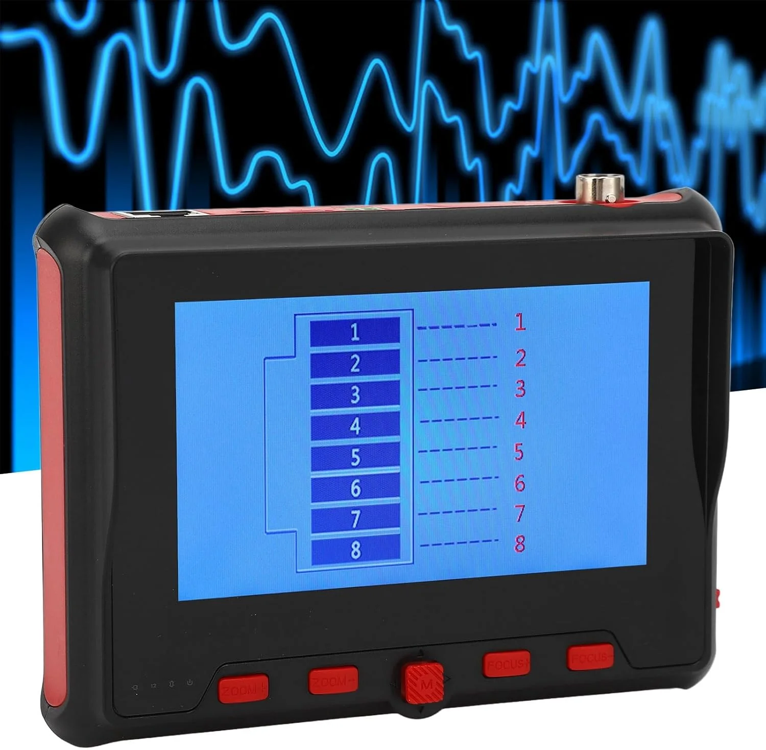 مانیتور تست دوربین مداربسته 4 اینچی AHD TVI CVI UTP، تستر کابل 8 مگاپیکسلی برای تعمیر و نگهداری، تست کابل مانیتور / خروجی DC12V، تستر قابل حمل 5 اینچی مانیتور تست دوربین مداربسته 4 اینچی AHD TVI CVI UTP، تستر کابل 8 مگاپیکسلی برای تعمیر و نگهداری، تست کابل مانیتور / خروجی DC12V، تستر قابل حمل 5 اینچی
