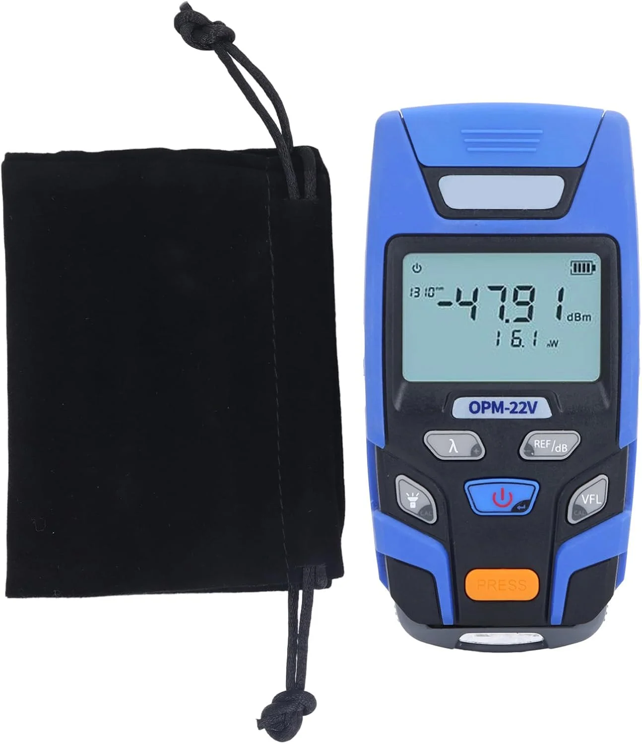 توان سنج فیبر نوری، تستر فیبر نوری 3 در 1، ابزار اندازه گیری نور قرمز، توان سنج با دقت بالا، -70 تا +6dBm، کیت تست کابل فیبر نوری