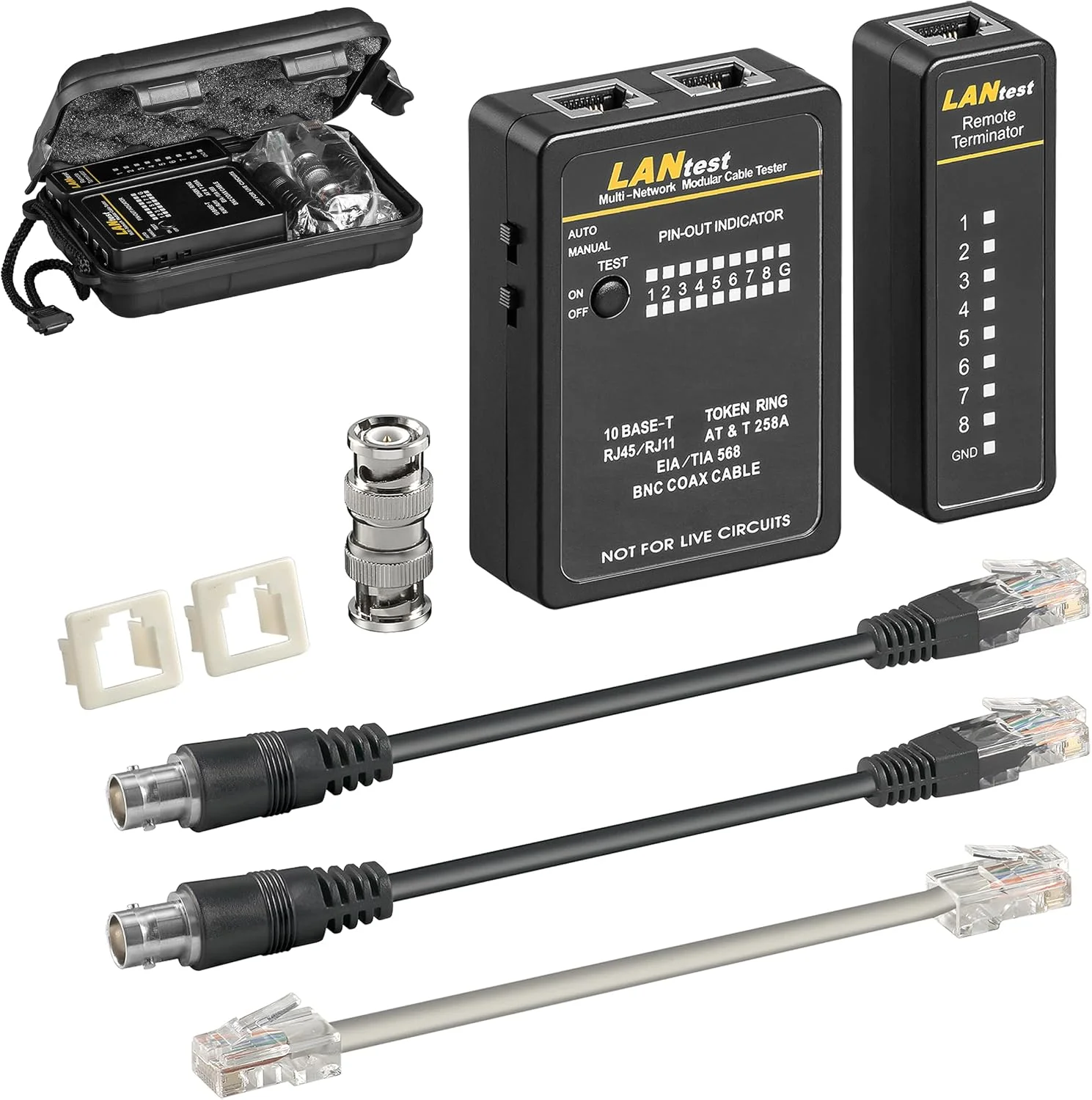 مجموعه تستر کابل شبکه گوبای مدل 93010، مشکی