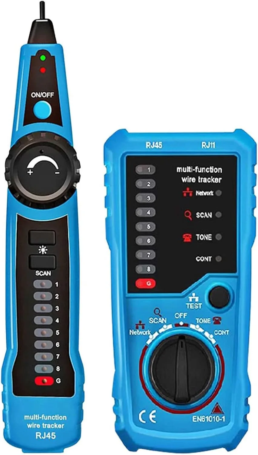 ردیاب سیم، ردیاب سیم چند منظوره، تستر خط تلفن، تستر اترنت LAN برای مرتب سازی کابل شبکه، بررسی تداوم