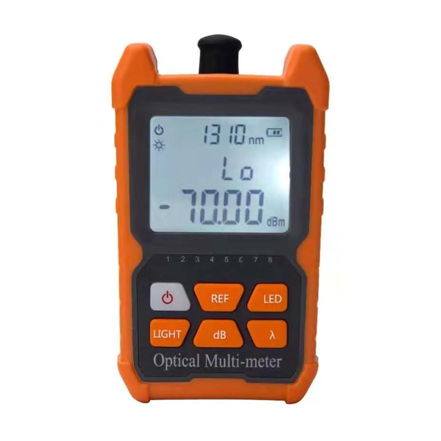 مینی پاور متر نوری فیبر دستی، تستر کابل فیبر نوری -70+6dBm یا -50+26dBm (باتری خشک -50 تا 26)