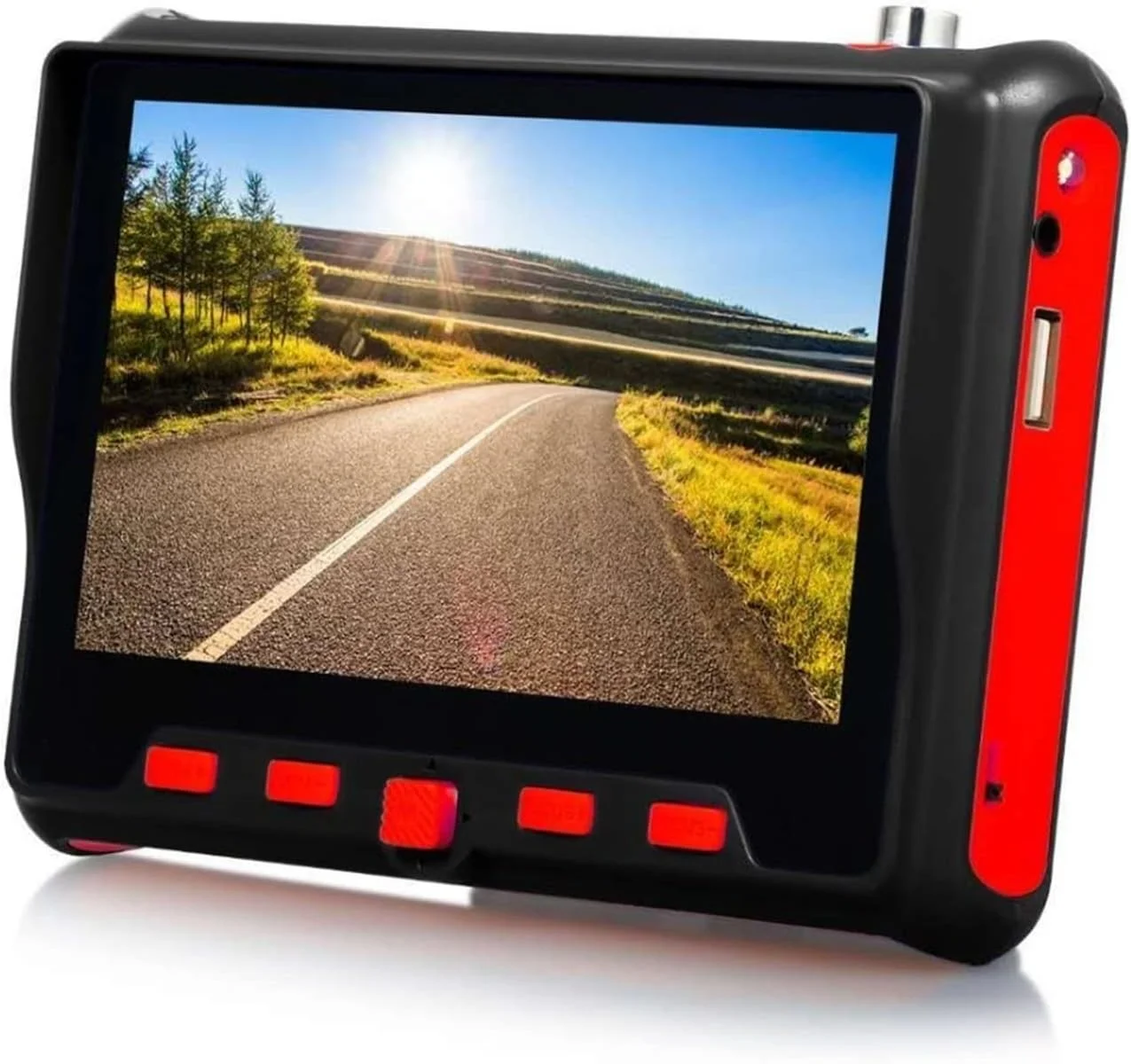 تستر دوربین مداربسته HANEFRE با صفحه نمایش 4.3 اینچی، تستر قابل حمل HD 8MP AHD، صفحه نمایش TFT LCD، تست ویدئو آنالوگ، تست کابل، کنترل PTZ، خروجی برق