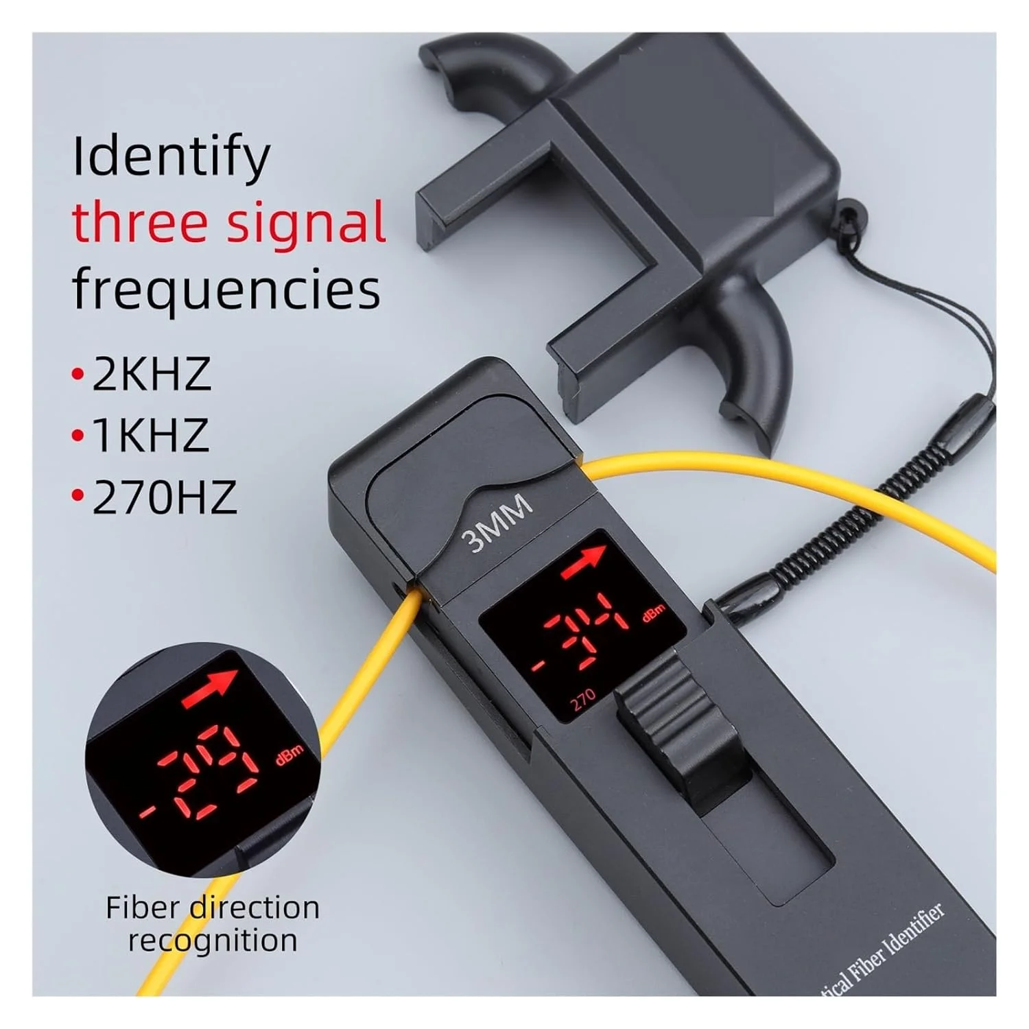 شناساگر فیبر نوری، شناسایی جهت کابل فیبر نوری، آشکارساز قدرت، تستر جهت سیگنال