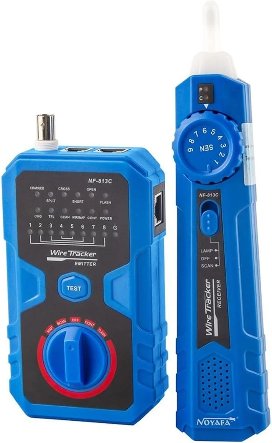 تستر کابل شبکه NF-813C برای کابل LAN اترنت، ابزار تست خط تلفن، ردیاب سیم مدار برای استفاده در منزل، کار یا DIY!