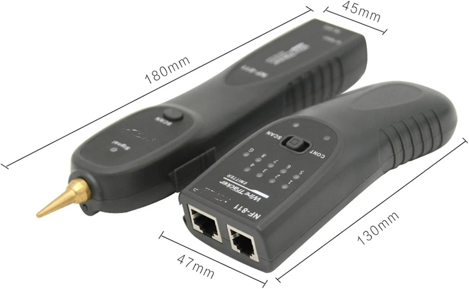 تستر کابل شبکه فیبر نوری، ردیاب خط تلفن، تونر، تستر کابل اترنت LAN، ابزار تست پیوستگی خط مدل NF-811 RJ45 RJ11