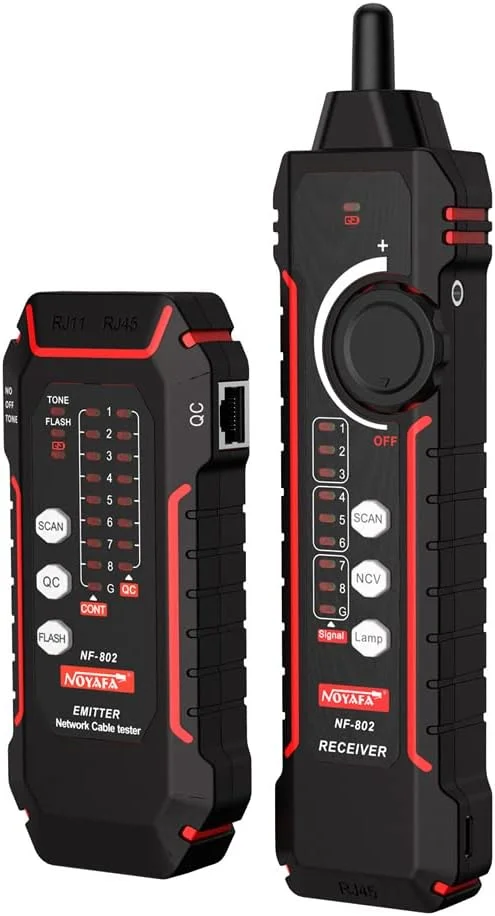 تستر کابل شبکه Irovami، ردیاب خط RJ11 RJ45، ردیاب سیم چند منظوره با پروب، مرتب سازی و نگهداری کابل شبکه اترنت LAN، تست خط تلفن