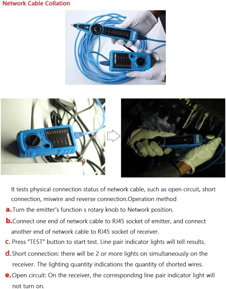ابزار تست کابل چند منظوره دستی Irovami برای نگهداری شبکه ابزار تست کابل چند منظوره دستی Irovami برای نگهداری شبکه