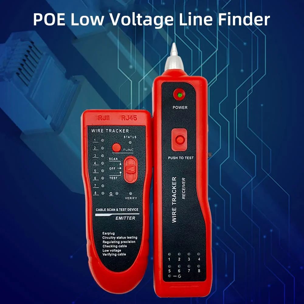 تستر کابل شبکه Irovami، ردیاب خط شبکه POE با ولتاژ پایین، توانایی ضد تداخل قوی، پایدار و کارآمد - زرد تستر کابل شبکه Irovami، ردیاب خط شبکه POE با ولتاژ پایین، توانایی ضد تداخل قوی، پایدار و کارآمد - زرد