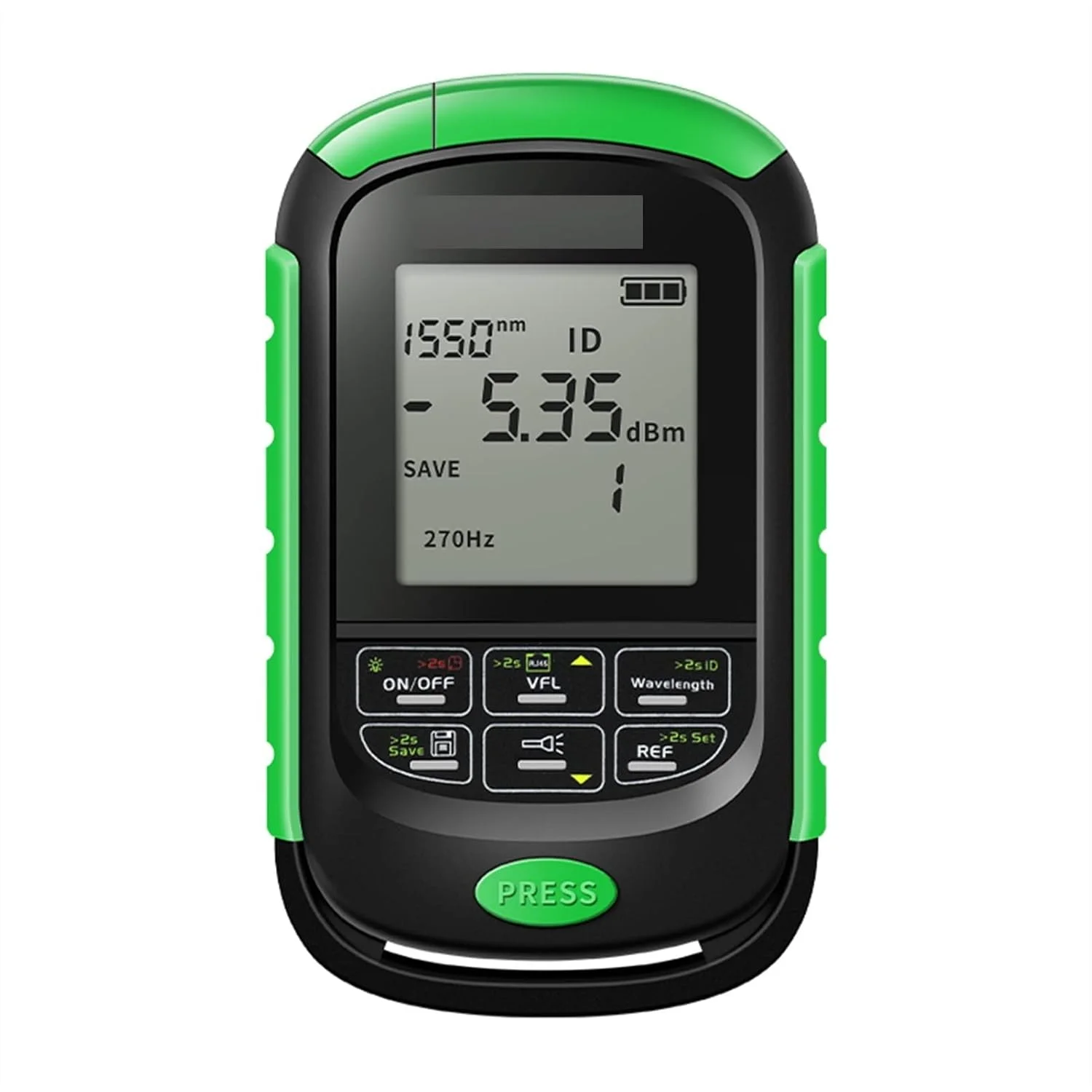 تستر فیبر نوری JACOJE 4in1 با باتری لیتیومی، پاور متر نوری، مسافت یاب بصری 5km 15km 30km VFL، تست کابل شبکه، تستر فیبر نوری با چراغ LED (رنگ: NC-15MW، سایز: A)