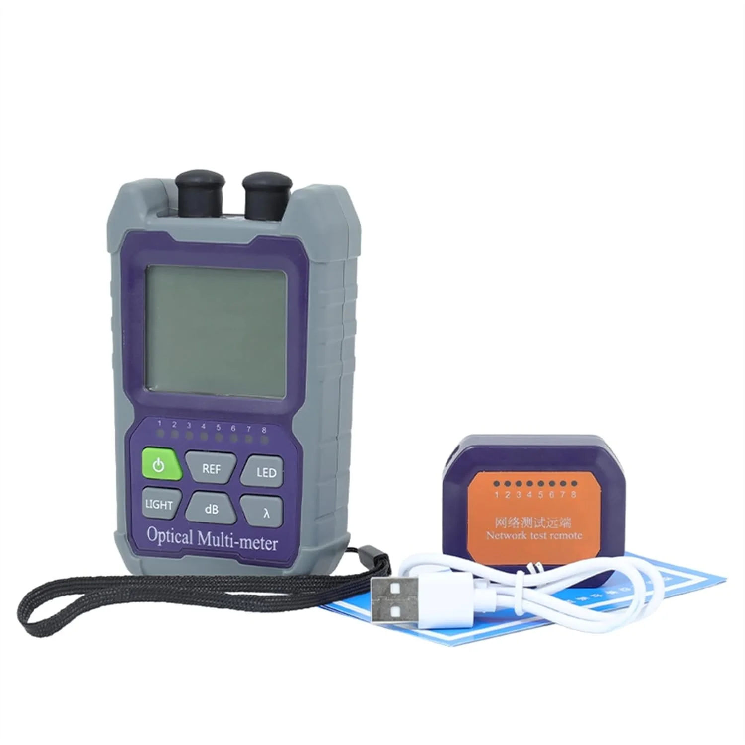 تستر فیبر نوری JACOJE مینی 4 در 1، دستگاه یکپارچه نور قرمز با دقت بالا، یاب عیب بصری، تست کابل شبکه 5 کیلومتر 15 کیلومتر 30 کیلومتر (رنگ: OP50CP-TV30، سایز: A)