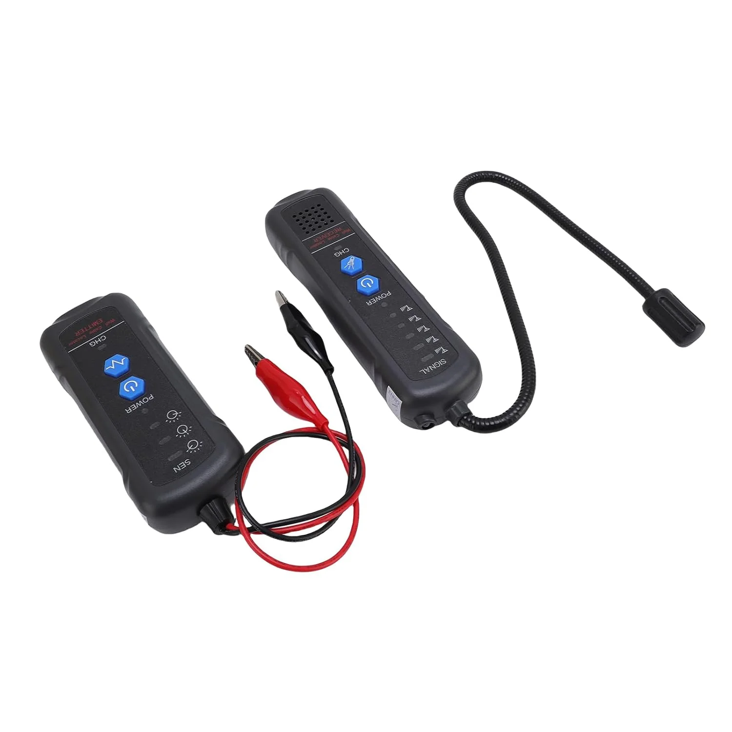 ردیاب سیم زیرزمینی چند منظوره Jectse - ردیاب کابل با عمق قابل تنظیم 2 متری و طول 500 متری برای خطوط مخفی - طراحی با باتری