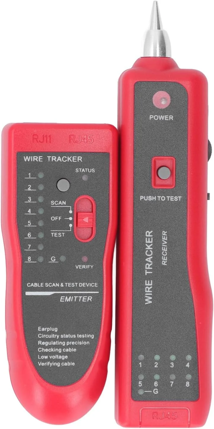 تستر کابل اترنت Jiawu، تستر کابل چند منظوره آسان، دقت بالا برای نگهداری