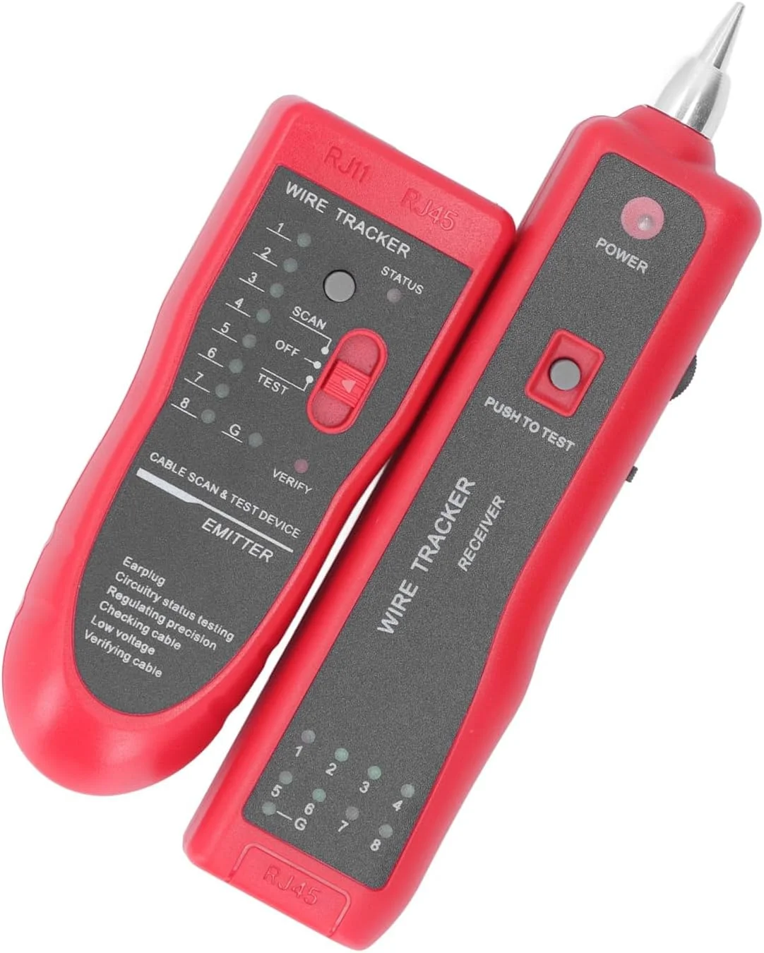 تستر کابل اترنت Jiawu، تستر کابل چند منظوره آسان، دقت بالا برای نگهداری