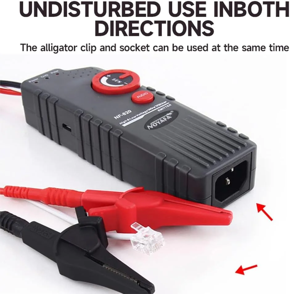 Joleritc NF-820 - طراحی کابل زیرزمینی با ولتاژ بالا و پایین برای تست کننده کابل شبکه 220-380 ولت، تشخیص سیم برای کابل های دیواری و زیرزمینی