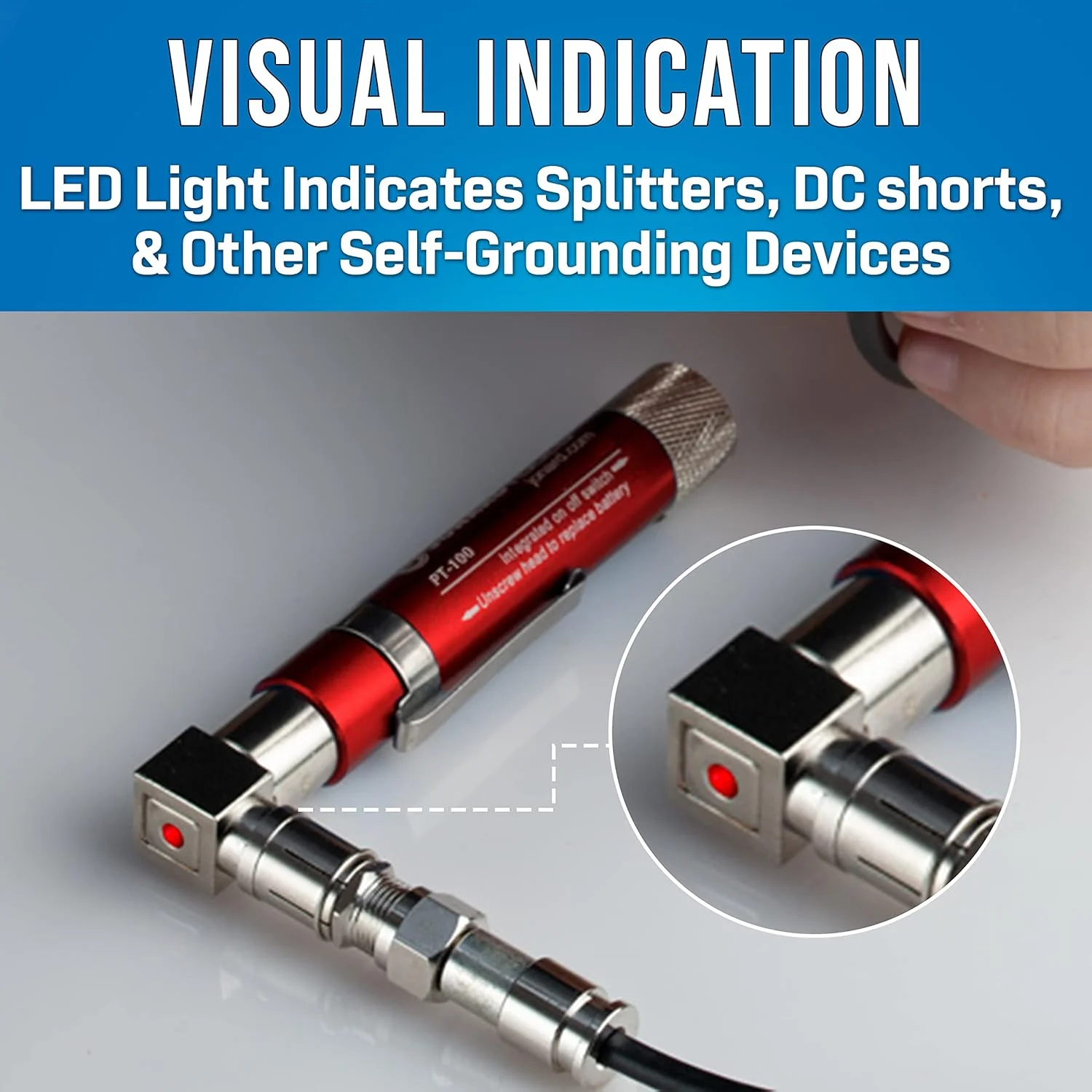 ردیاب کابل کواکسیال Jonard Tools PT-100، تستر پیوستگی و تونر جیبی با بوق شنیداری و LED