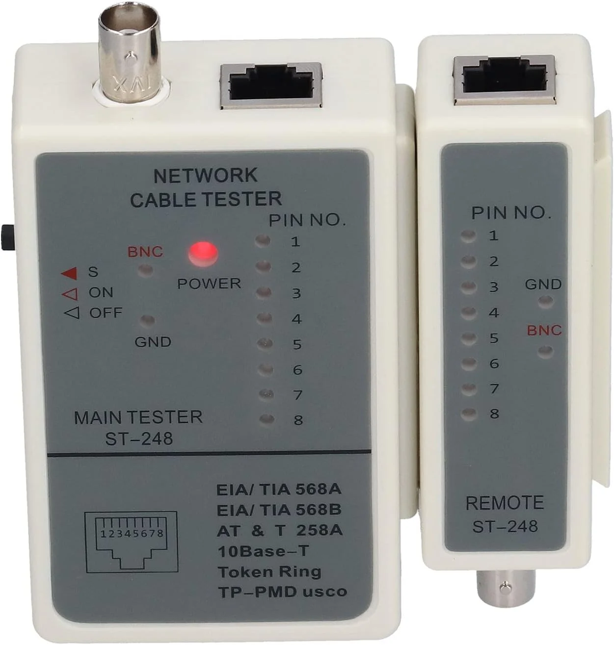 دستگاه تست کابل چند منظوره با پاسخ سریع و اسکن خودکار حساس برای RJ45 RJ12 RJ11
