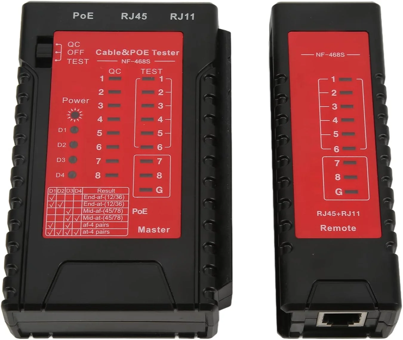 تستر کابل شبکه، ردیاب قطع اتصال تلفن، تستر کابل چند منظوره یک طرفه با سر کریستالی ضد سوختگی برای تست کابل شبکه