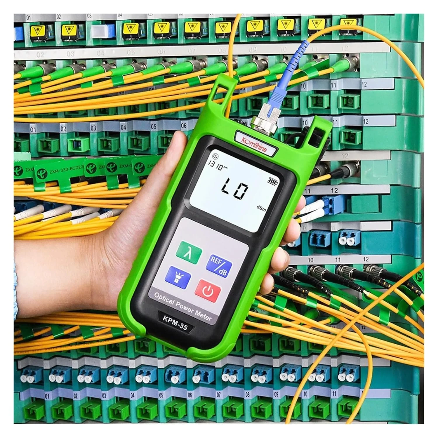تستر کابل فیبر نوری FTTH مدل KPM-35 و منبع نور فیبر نوری تک حالته KLS-35 1310/1550 نانومتر (KPM35C به همراه KLS-35)