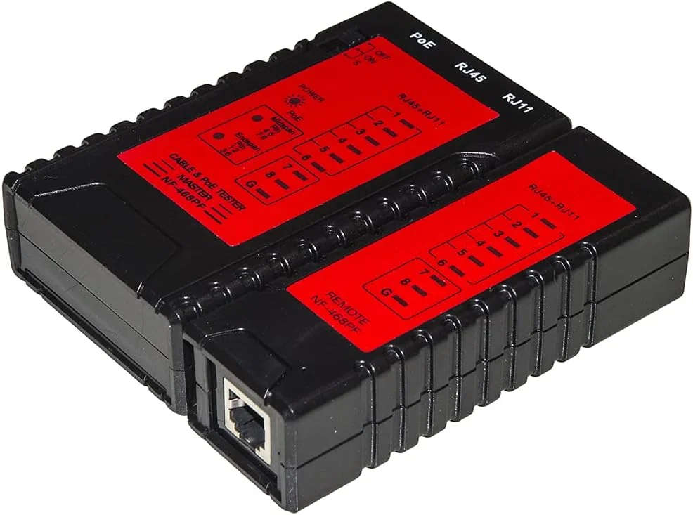 تستر شبکه برای کابل های RJ11، RJ45 و شبکه های POE
