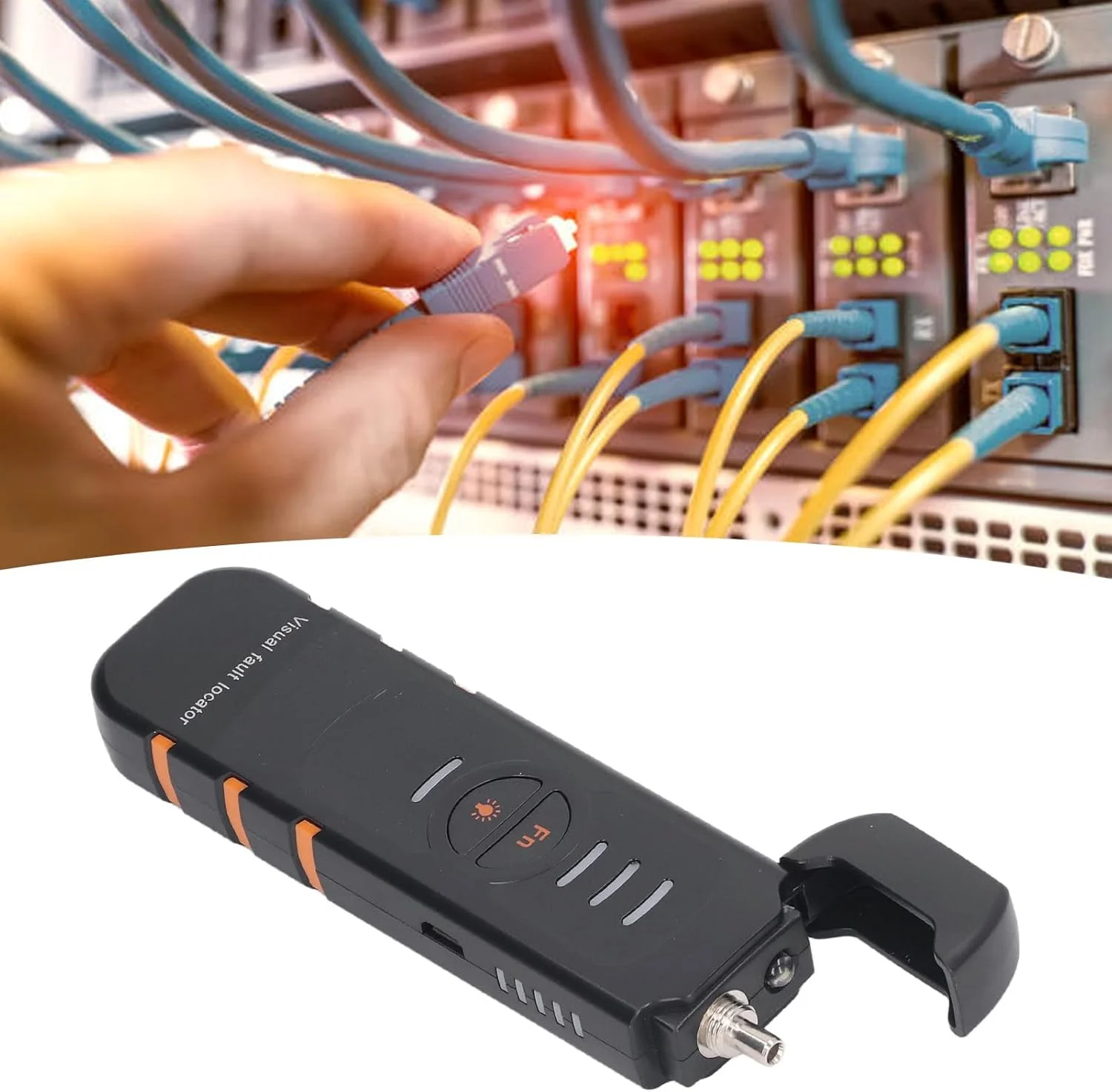 عیب یاب بصری، تستر کابل فیبر نوری 30 کیلومتری، رابط جهانی 2.5 میلی متری برای FC SC ST، نورپردازی، 3 دنده ارگونومیک قلم تستر منبع فیبر نوری VFL برای تست کابل شبکه عیب یاب بصری، تستر کابل فیبر نوری 30 کیلومتری، رابط جهانی 2.5 میلی متری برای FC SC ST، نورپردازی، 3 دنده ارگونومیک قلم تستر منبع فیبر نوری VFL برای تست کابل شبکه