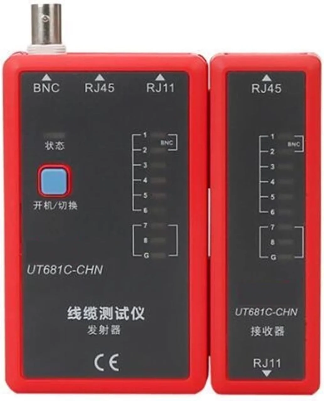 ابزار تست کابل شبکه/خط تلفن/خط BNC/HDMI مدل LZFuiop با قابلیت ردیابی گل میخ و اسکنر دیوار (Ut681c)