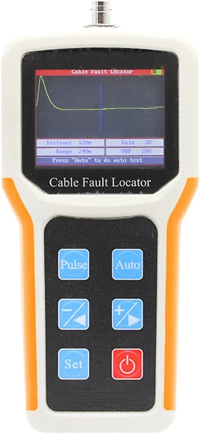 QCMYJM ردیاب فیبر نوری، عیب یاب کابل 4 کیلومتری، تستر کابل، ابزار دقیق تست شبکه