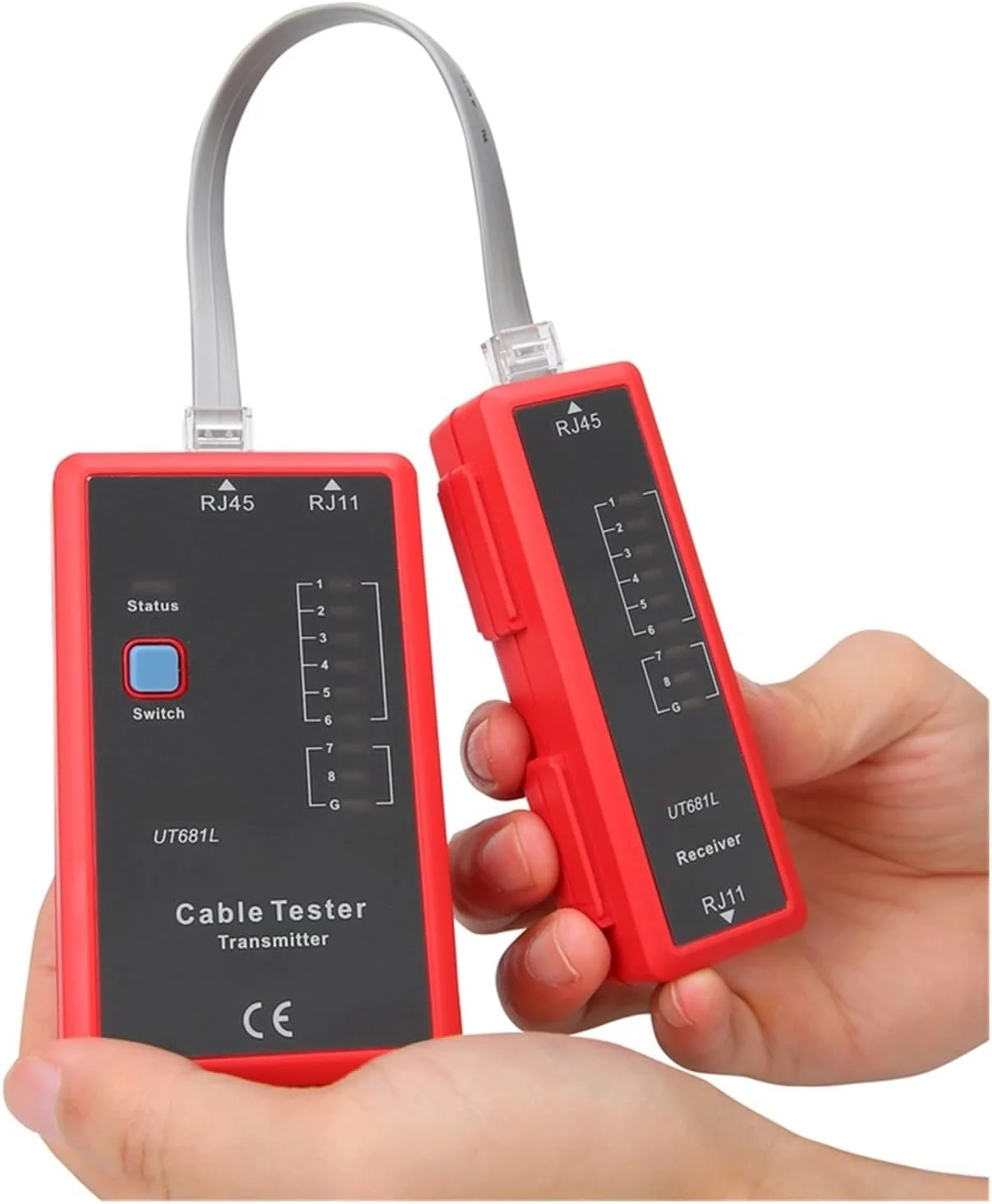 ابزار تست کابل شبکه/خط تلفن/خط BNC/HDMI مدل LZFuiop با قابلیت ردیابی گل میخ و اسکنر دیوار (Ut681c)