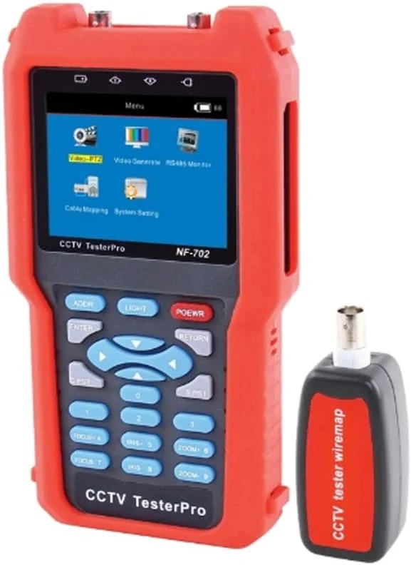 تستر کابل شبکه LZFuiop مدل NF-702، تستر چند منظوره کابل شبکه LAN، ابزار عیب یابی سیم تلفن و ردیاب کابل شبکه به همراه ابزار پرس