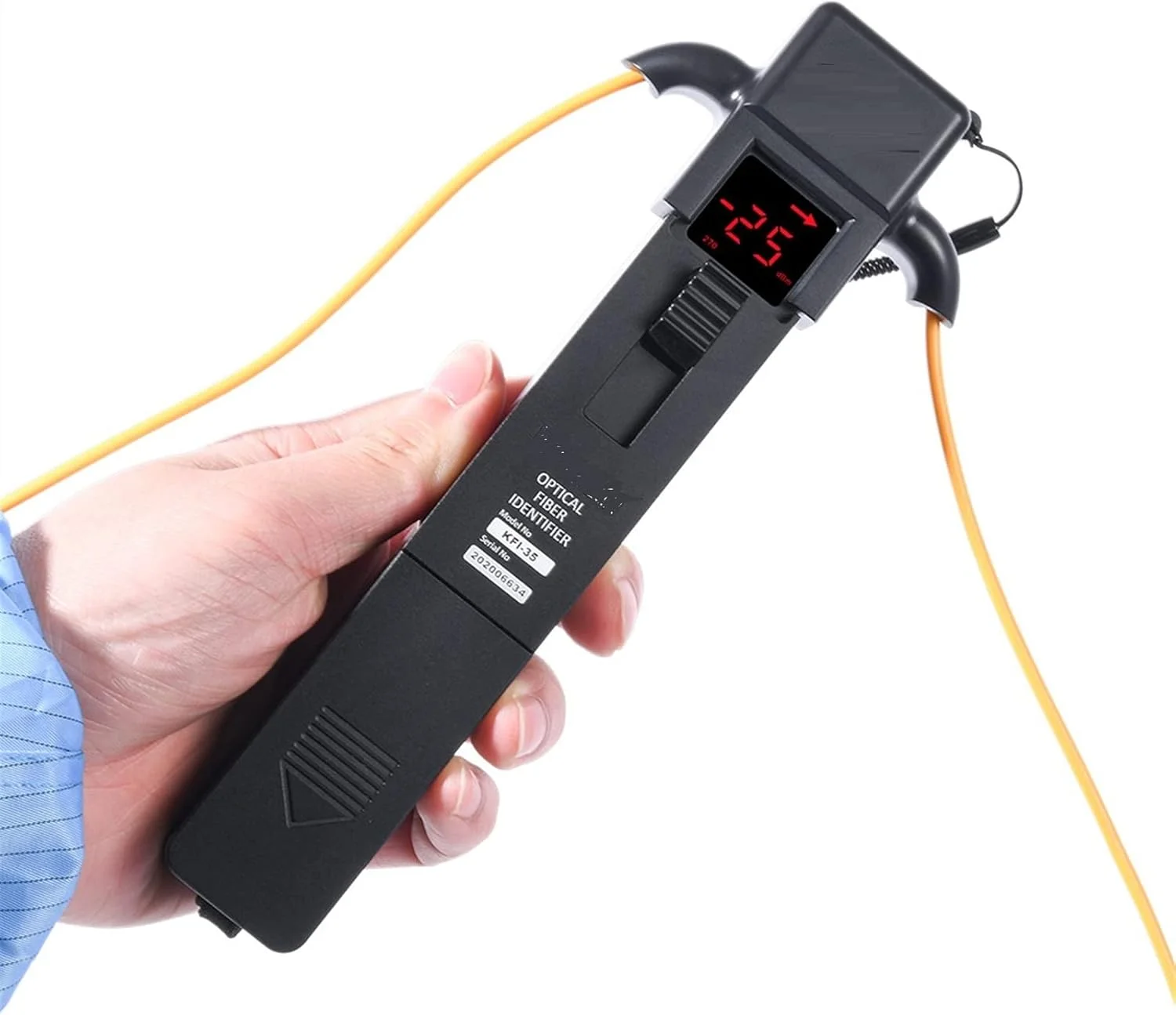 تستر فیبر نوری KFL-35، تشخیص دهنده سیگنال فیبر نوری، شناسایی جهت کابل فیبر نوری، آشکارساز قدرت سیگنال
