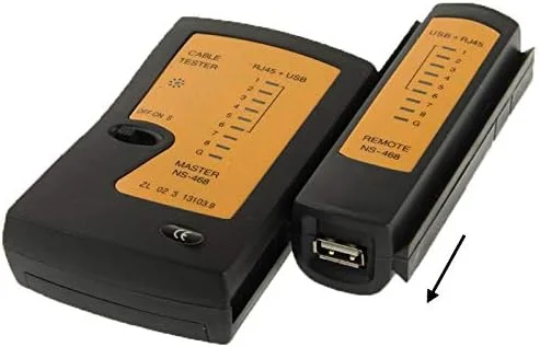 تستر کابل شبکه RJ45 و RJ11 مدل Mdhsfhfhgf تستر کابل شبکه RJ45 و RJ11 مدل Mdhsfhfhgf