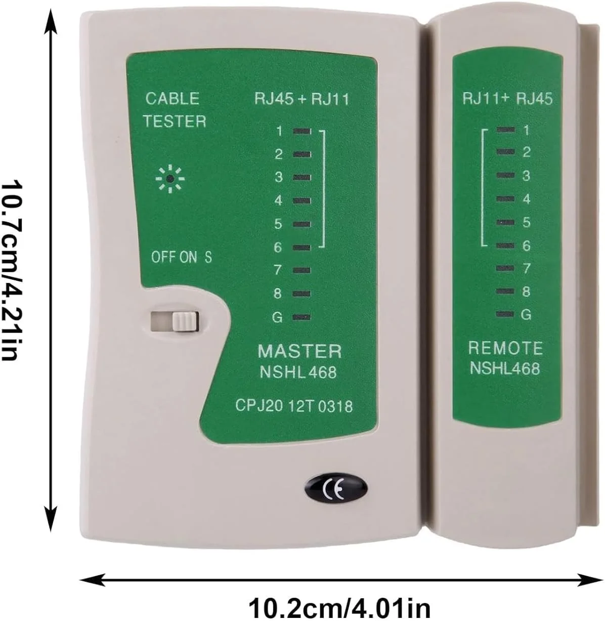تستر شبکه چند منظوره Melfi – تشخیص کابل و سیم RJ45/RJ11 دو منظوره برای سیستم های شبکه و تلفن