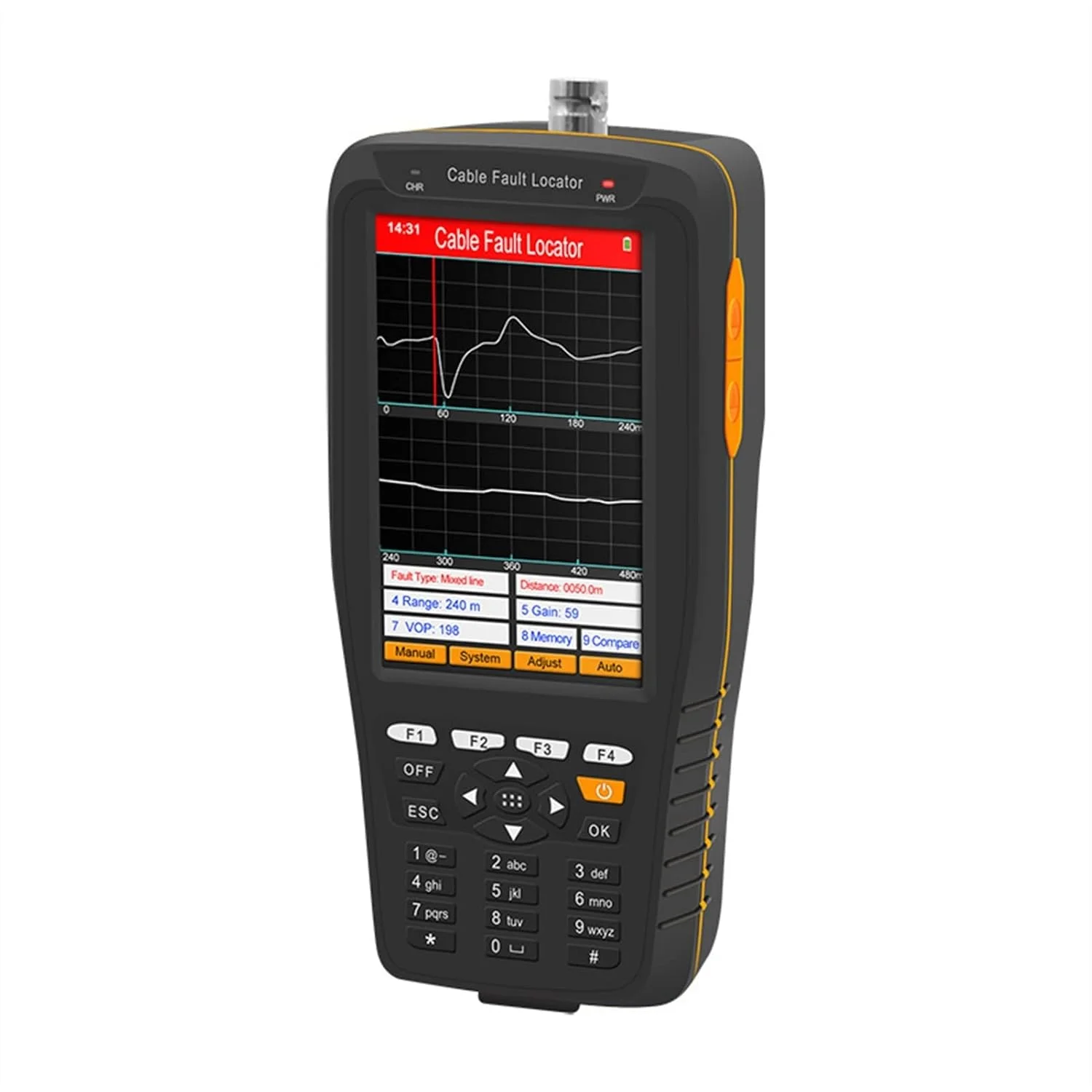 تستر فیبر نوری MOBYAT، تستر عیب یابی کابل ارتباطی برق، تستر طول کابل، طول قطع اتصال، خط مختلط، اتصال کوتاه