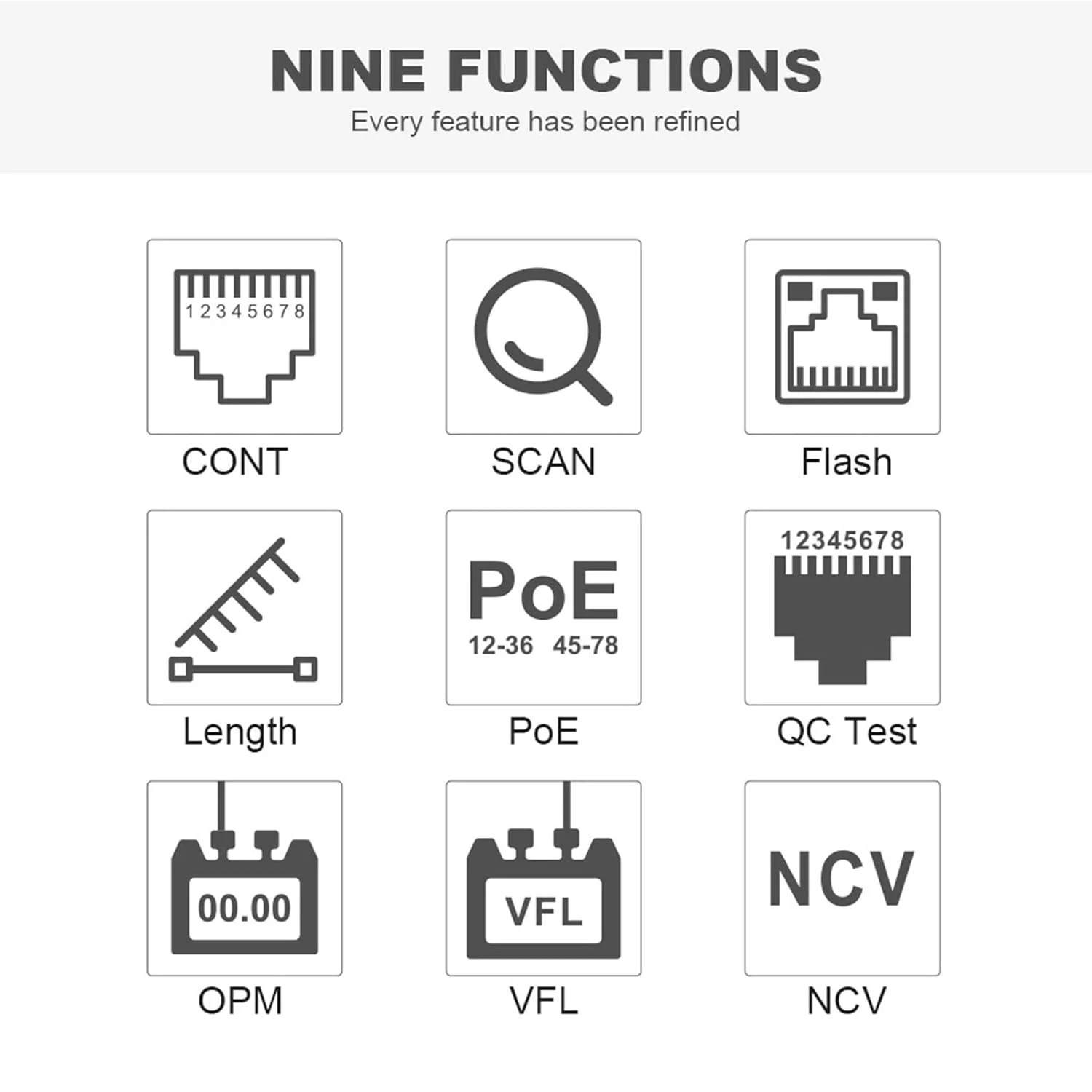 دستگاه ردیاب سیم نوری Morelian با صفحه نمایش LCD، تستر کابل شبکه دیجیتال، ردیاب خطوط شبکه قابل شارژ، ردیاب چند منظوره سیم با عملکرد OPM/VFL/CONT/SCAN/Illuminate دستگاه ردیاب سیم نوری Morelian با صفحه نمایش LCD، تستر کابل شبکه دیجیتال، ردیاب خطوط شبکه قابل شارژ، ردیاب چند منظوره سیم با عملکرد OPM/VFL/CONT/SCAN/Illuminate
