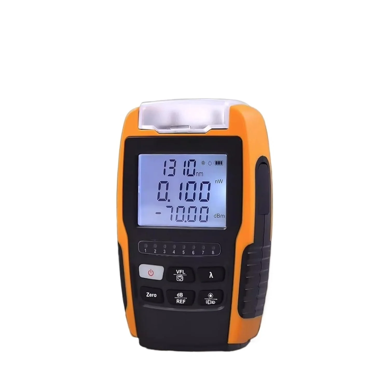 دستگاه تست فیبر نوری 4 در 1 چند منظوره شامل پاور متر نوری، ردیاب بصری خطا و تست کابل شبکه مدل GK-10V-A3 با محدوده 50- تا 26+