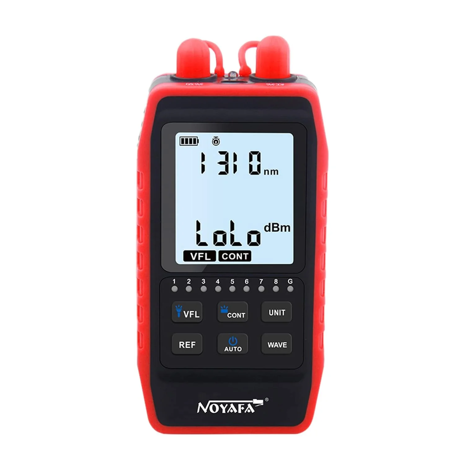 دستگاه سنجش توان نوری چند منظوره NF 908L، تستر کابل شبکه با نور مرئی، تستر فیبر نوری دیجیتال LCD با نور پس زمینه LED، قابلیت Wiremap و REF