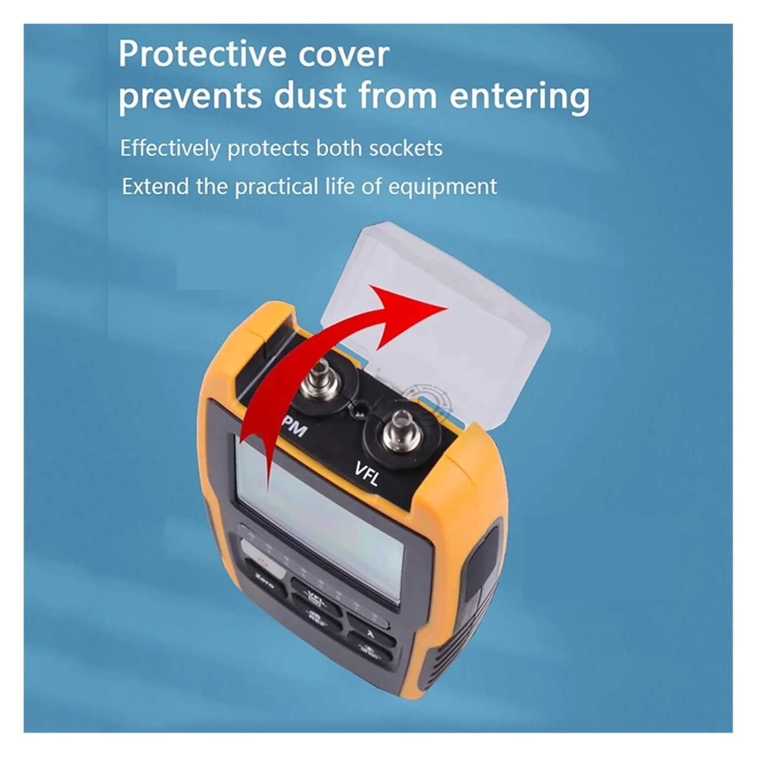 دستگاه تست فیبر نوری 4 در 1 چند منظوره شامل پاور متر نوری، ردیاب بصری خطا و تست کابل شبکه مدل GK-10V-A3 با محدوده 50- تا 26+ دستگاه تست فیبر نوری 4 در 1 چند منظوره شامل پاور متر نوری، ردیاب بصری خطا و تست کابل شبکه مدل GK-10V-A3 با محدوده 50- تا 26+