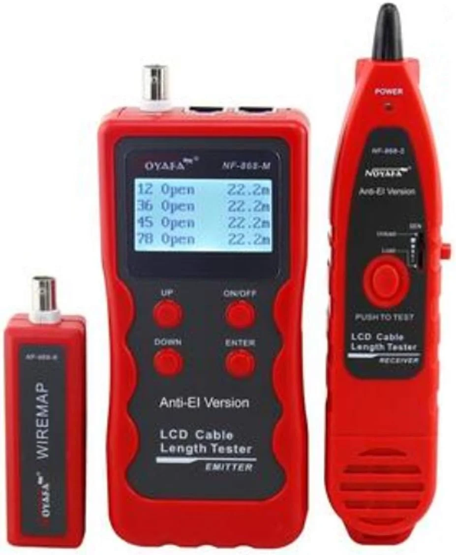 ردیاب کابل دیجیتال چند منظوره NF-868 برای تست طول، یاب کابل شبکه، تستر LAN Zeenyi