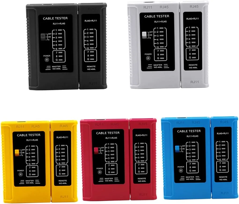 ابزار تست کابل شبکه RJ45 RJ11 USB LAN سیم اترنت کانکتور قرمز، لوازم جانبی Zeenyi