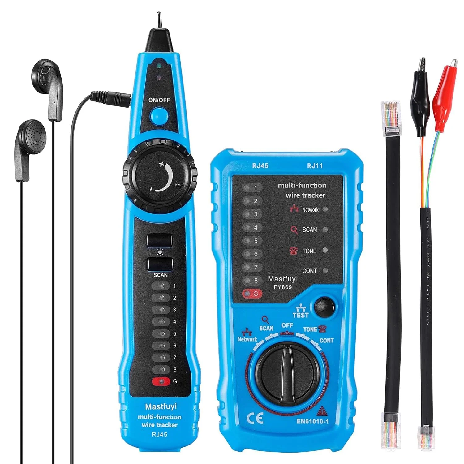 تستر کابل شبکه NALACAL، ردیاب خط RJ11 RJ45، ردیاب سیم چند منظوره با پروب، کالیبراسیون توالی کابل، مرتب سازی کابل شبکه اترنت LAN Cat5 Cat6، تست خط تلفن