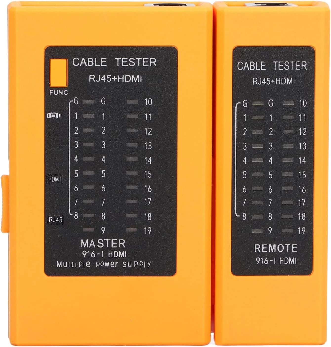 تستر کابل شبکه NDNCZDHC، تستر کابل رابط چندرسانه ای HD RJ45، ابزار شبکه برای اندازه گیری اتصال کوتاه/کراس اوور