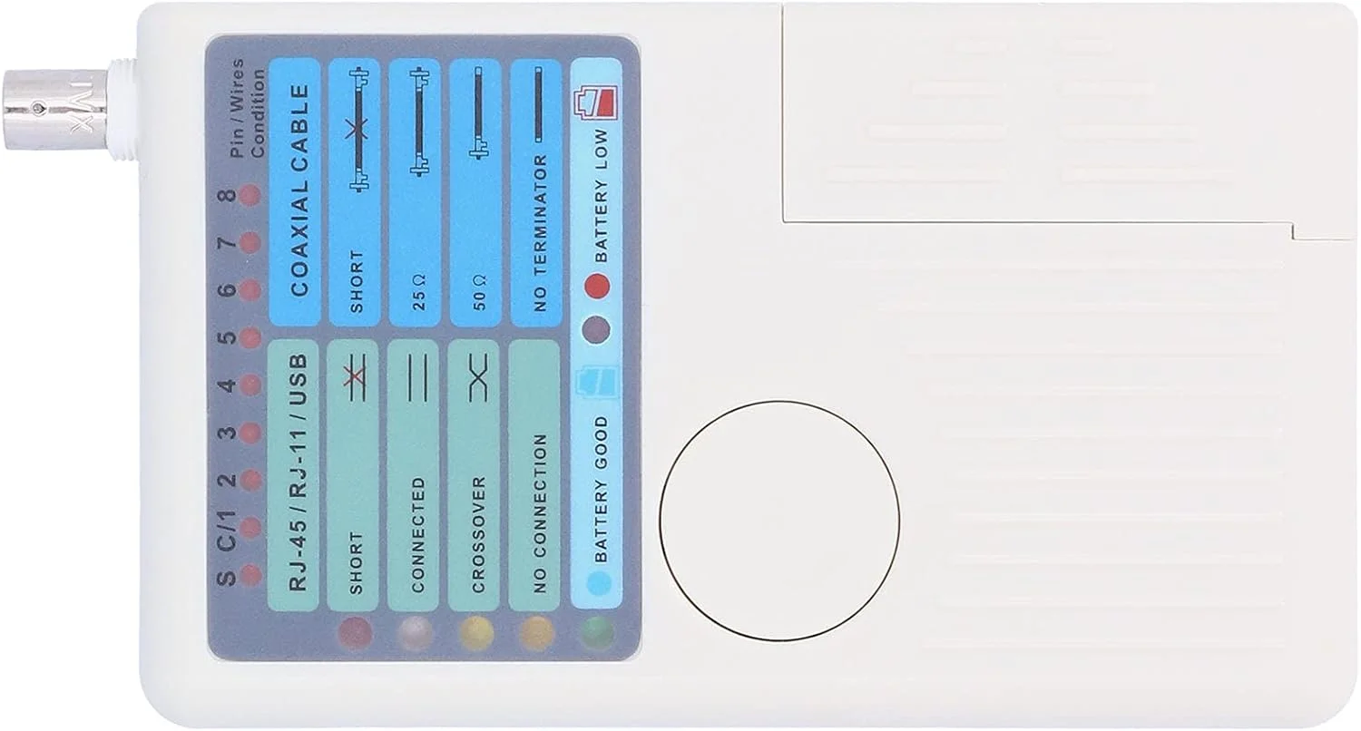 تستر شبکه Needlid، ابزار شبکه چند منظوره 4 در 1 برای خطوط تلفن/کابل های شبکه/کابل های USB/کابل های BNC