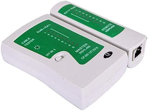 تستر کابل شبکه LAN برای تست کابل های Rj45 Rj-11 Cat5 Utp Ethernet ابزار تست کابل شبکه قابل حمل Cat5 6 E Rj11 8P