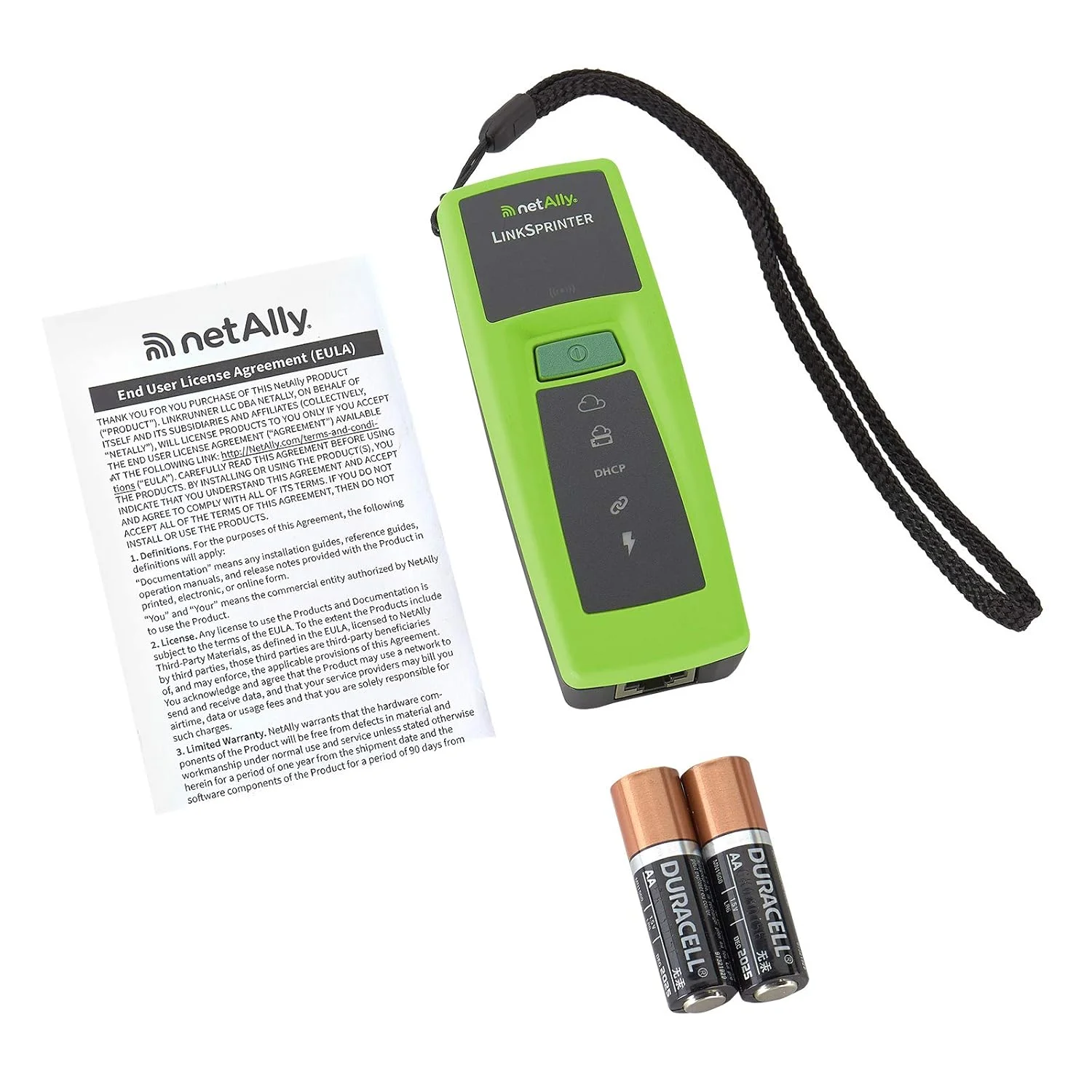 تستر شبکه NetAlly LSPRNTR-300 LinkSprinter 300 با WiFi و نشانگر فاصله تا محل قطعی کابل