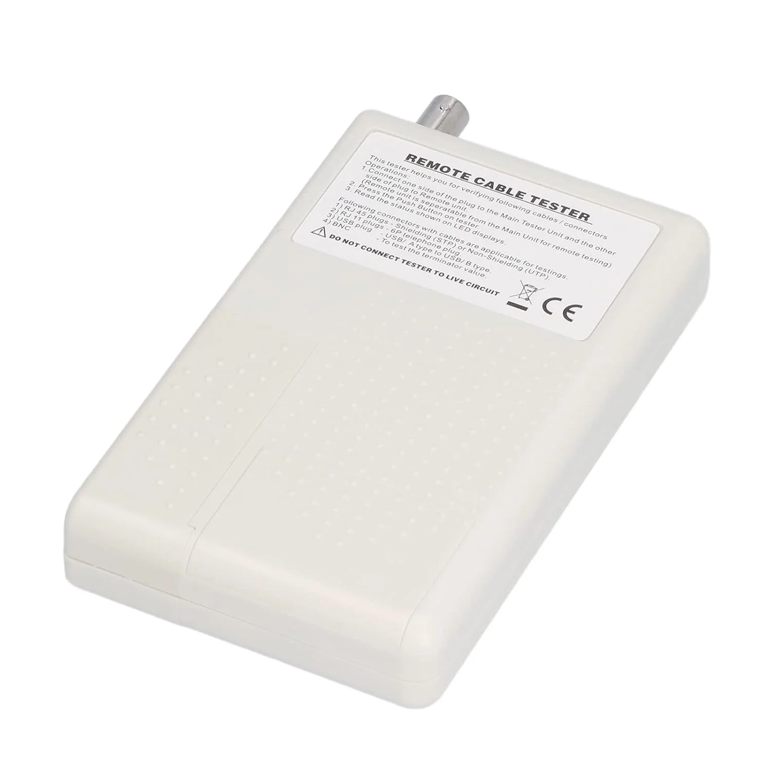 تستر کابل شبکه 4 در 1 - تستر کابل RJ11، RJ45، BNC، USB با LED و بازر، برد 1000 فوت، تست مدار باز/اتصال کوتاه، برای مهندسان و متخصصان تعمیر و نگهداری