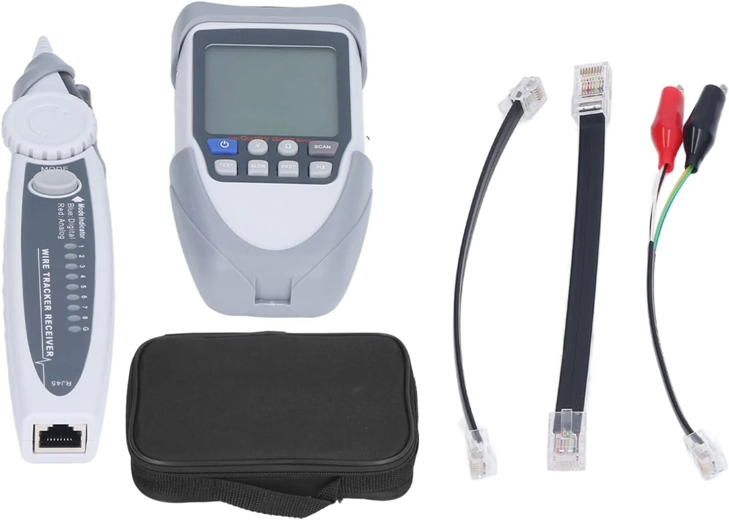 تستر کابل، تستر کابل شبکه LCD، ابزار ردیاب سیم اترنت دیجیتال آنالوگ PoE، تست پیوستگی، ولتاژ، کابل های اترنت