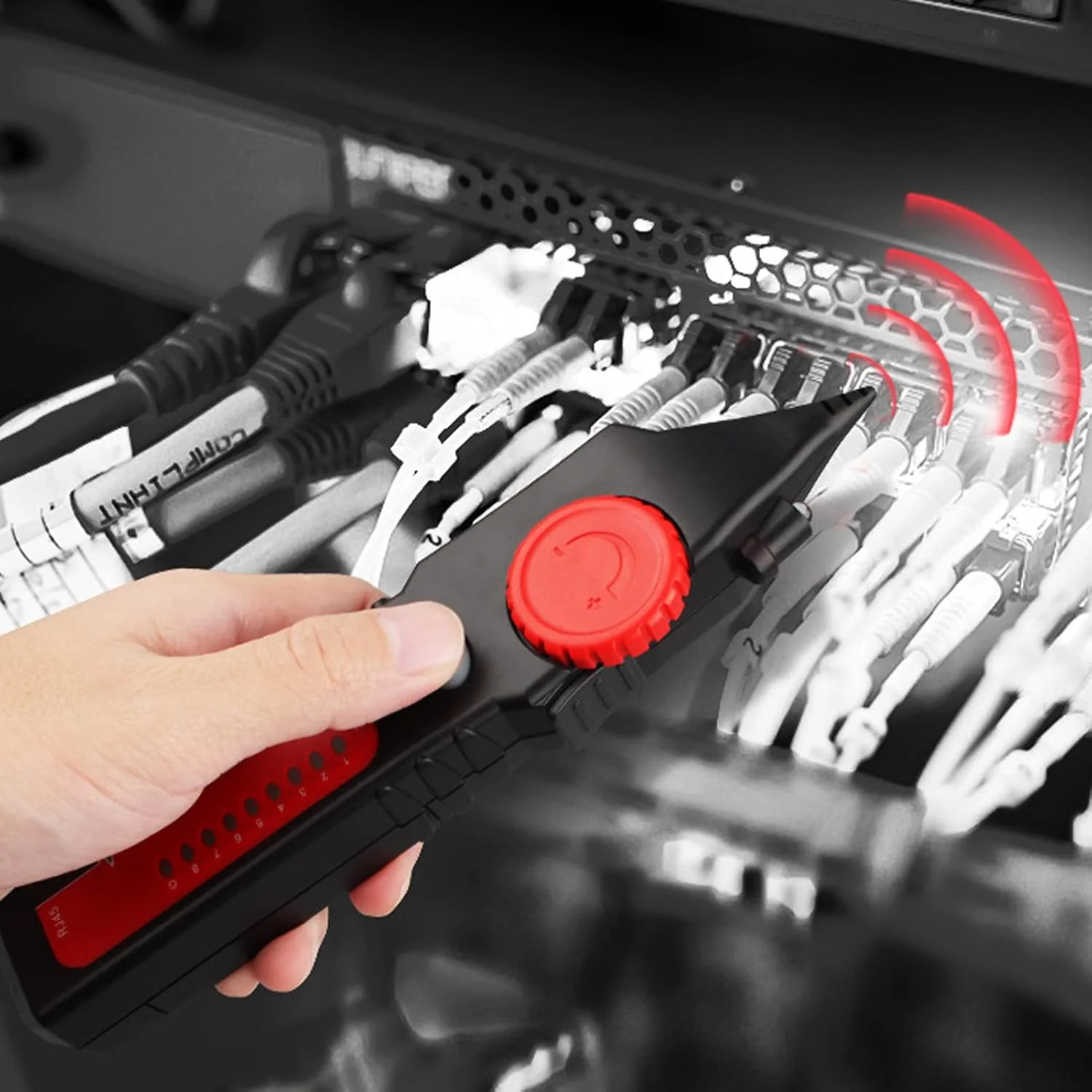 ردیاب کابل شبکه، ردیاب سیم برق، تستر کابل با نشانگر LED برای تشخیص کابل شبکه و کابل ارتباطی