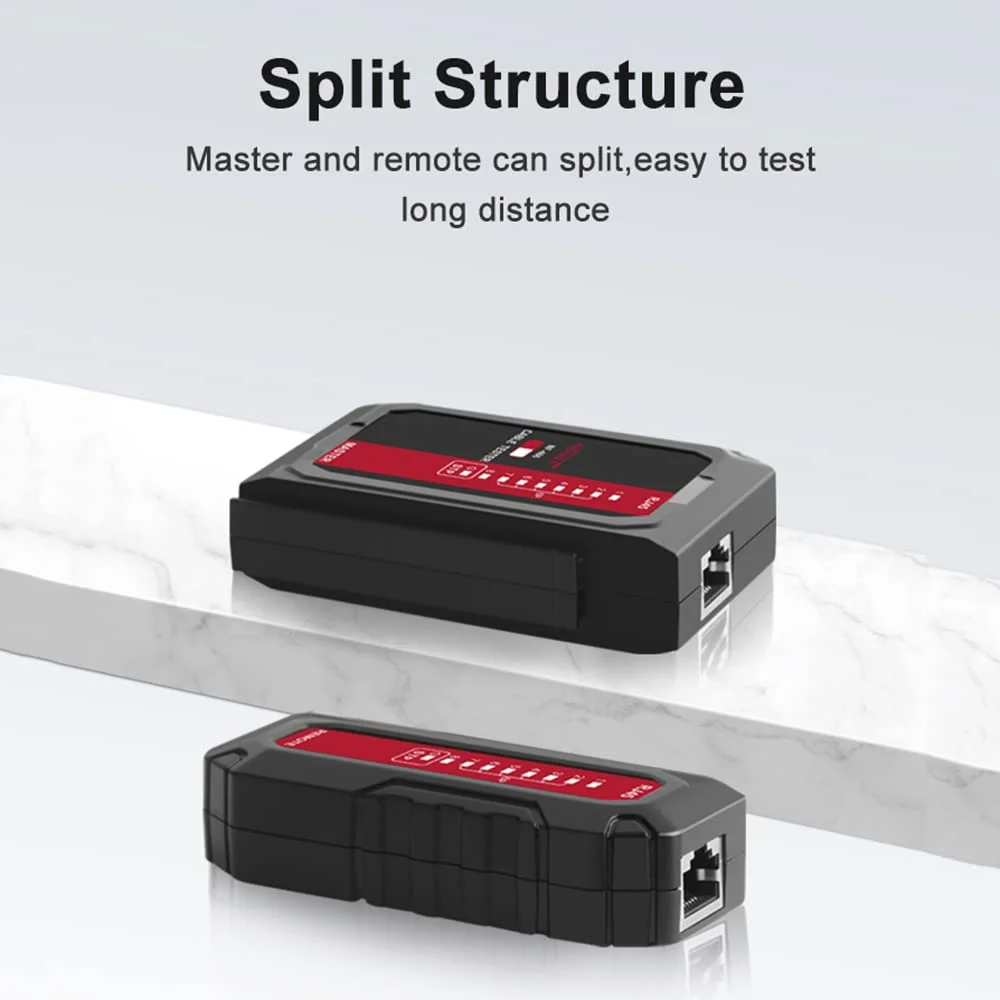 تستر کابل شبکه NF 466، بررسی کننده سیم POE، فرستنده گیرنده UTP STP، تداوم RJ45 RJ11 RJ12 CAT5 CAT6 CAT7، ابزار تست، یابنده خط تلفن