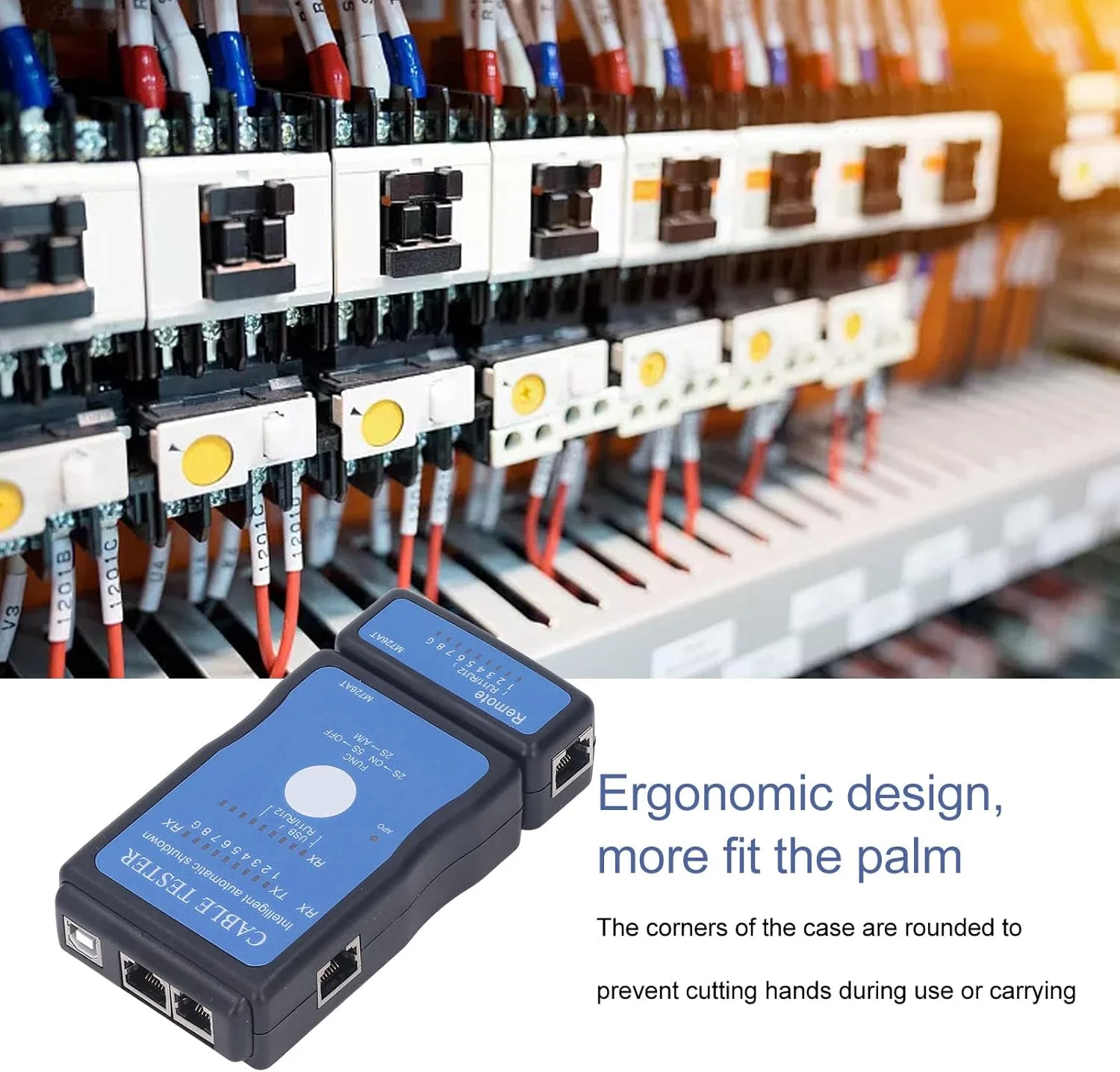 تستر کابل شبکه، تستر POE دستی چند منظوره هوشمند نوع تقسیم شده برای اترنت