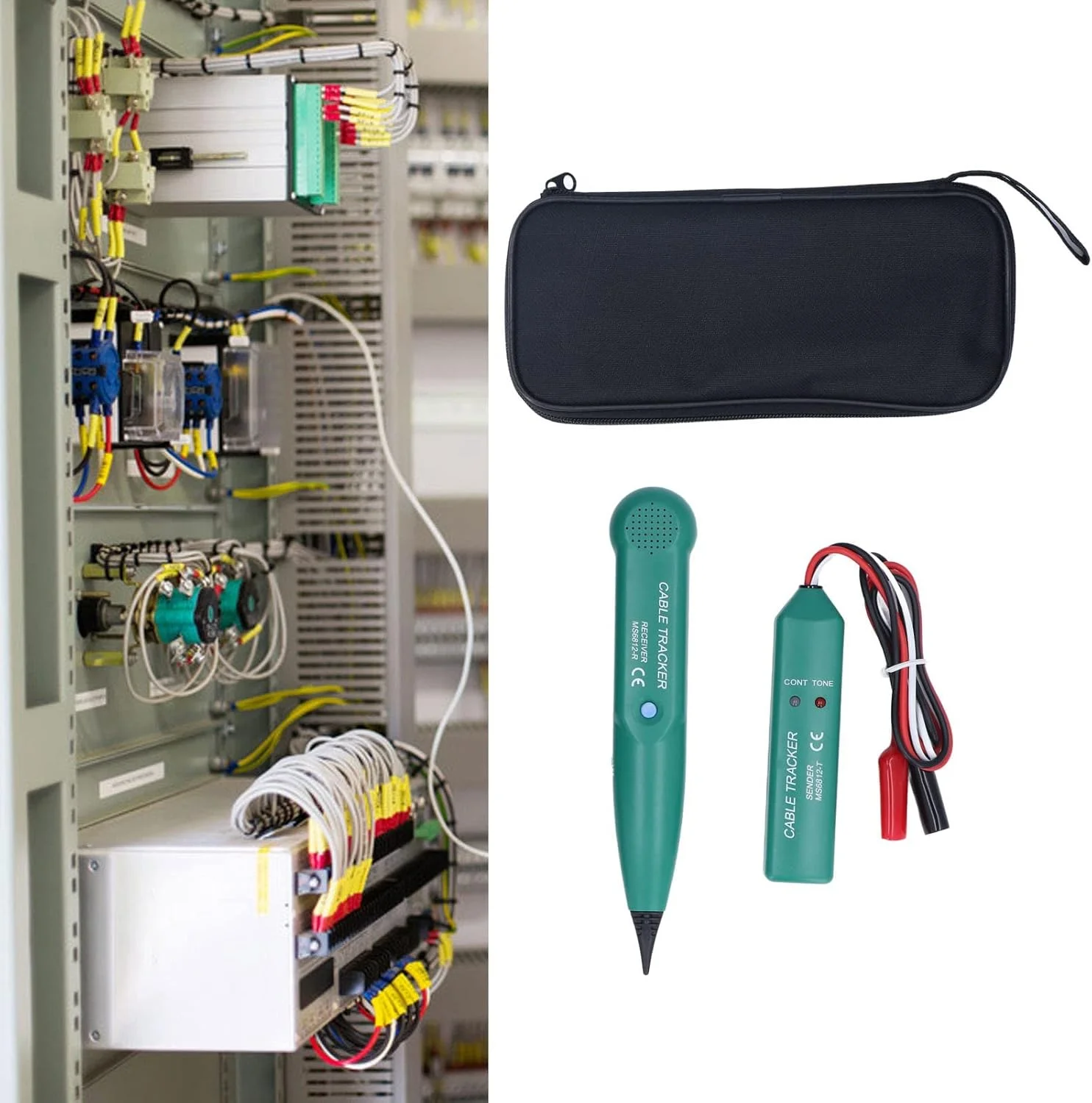 تستر کابل شبکه ردیاب سیم ردیاب کابل تلفن یاب خط تلفن تستر خط شبکه یاب خط برق بررسی تداوم تطبیق کابل شبکه