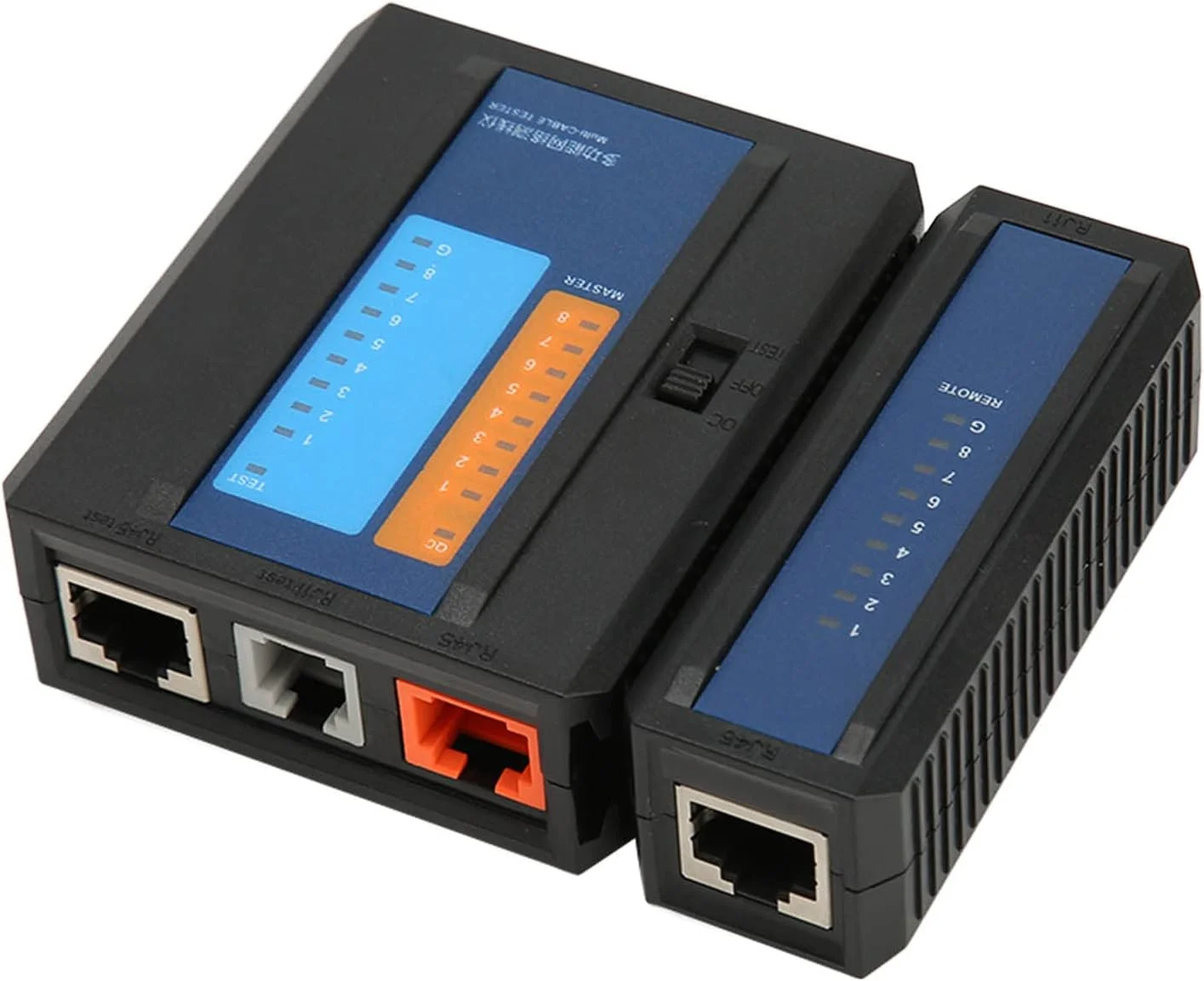 تستر کابل شبکه RJ45، ابزار تست سیم RJ45 RJ11 CAT5 CAT6 CAT7 CAT8 اترنت، سازگار با 10 100 1000 Base T، پشتیبانی از تستر کابل اترنت سوئیچ POE